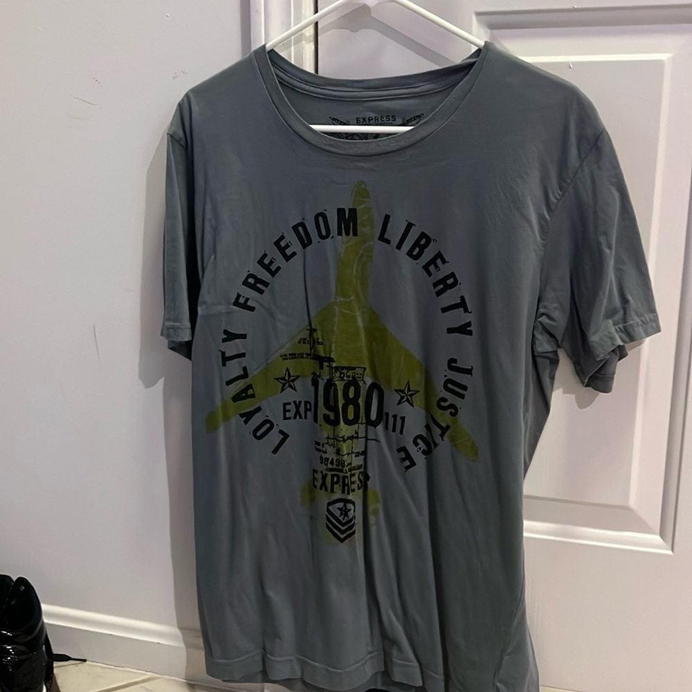 Gently worn graphic tee